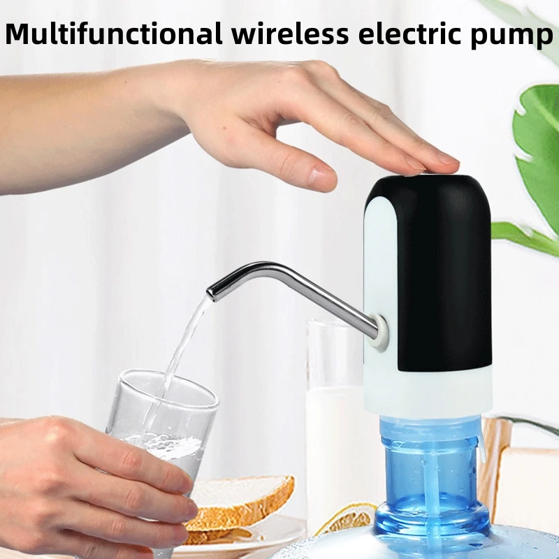 Electric Wireless Pumping Water USB Charge Portable Water Dispenser For 5 Gallon Bottle With Extension Hose Barreled Tools